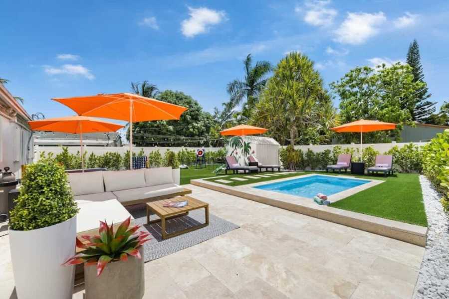 Backyard Paradise | Near Beaches + Hot Tub & Games Main Image